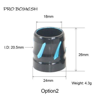 Pro Bomesh Aluminum Locking Nutt Fishing Reel Seat Decorative Trim Part DIY Fishing Rod Component Accessory