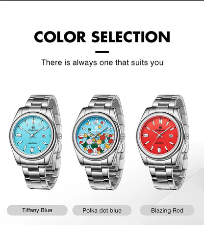 2026 PAAZOMU Fashion Men Stainless Steel Watch Luxury Calendar Quartz Wrist Watch Business Watches Man Clock relogio masculino