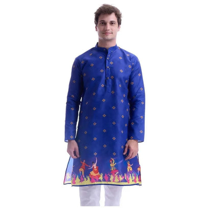 Muslim Kurtta Caftan Dubai Men'S Robe Long-Sleeved Ethnic Style Stand Collar Arabic Clothing National style Middle Eastern