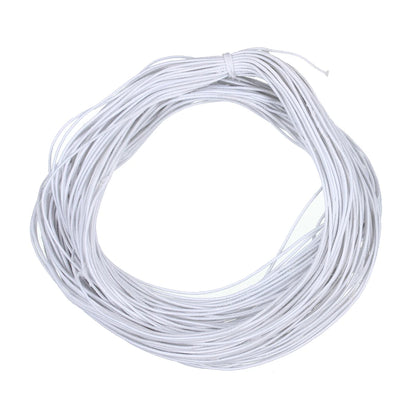 Apx 25 Yards 1mm Fabric Crafting Cords DIY Bracelets Braided Elastic Cord Beading Threads Stretch String for Jewelry Making
