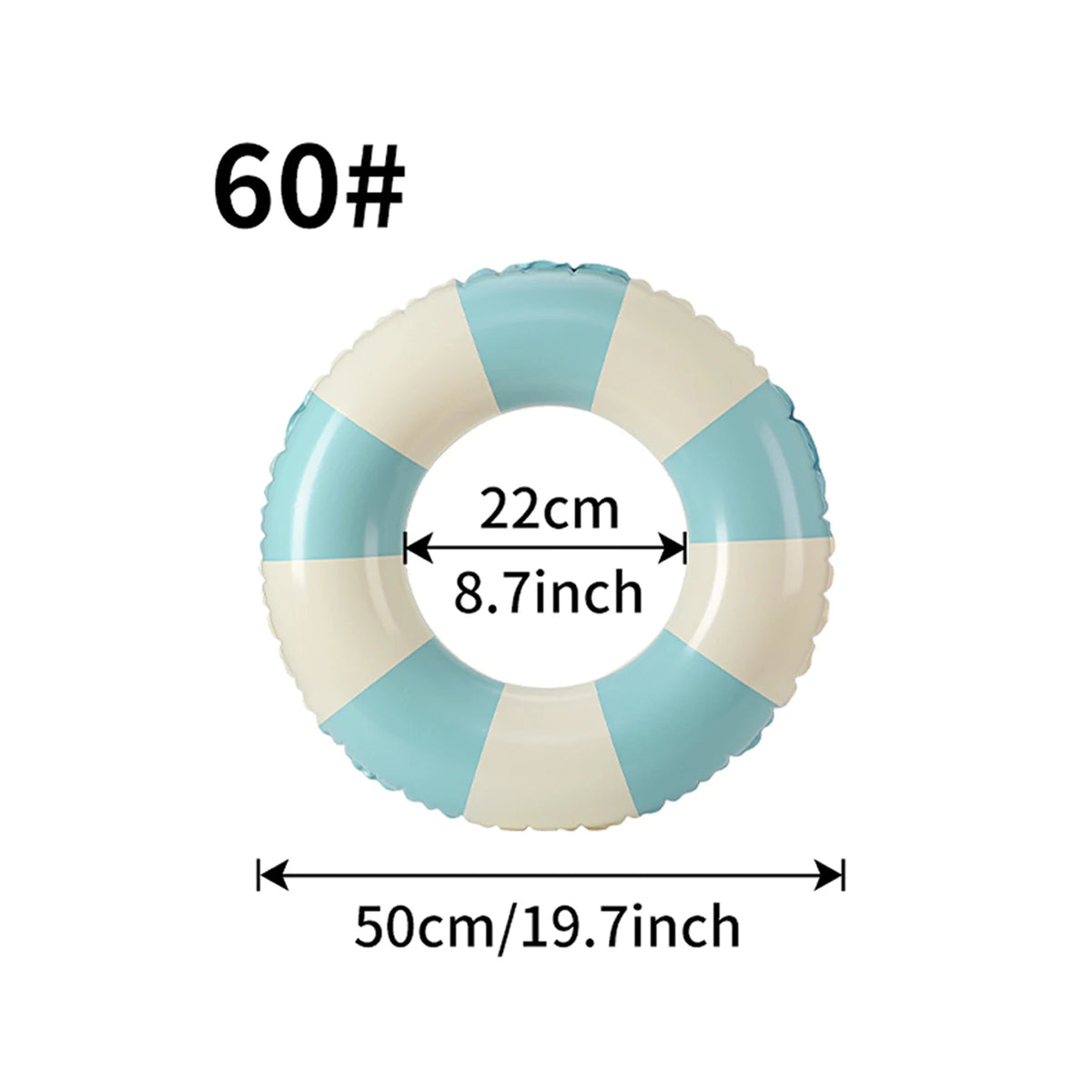 1PC Ins Style Macaron Inflatable Swimming Ring Adult Thickened Pool Float Summer Pool Party Water Toy