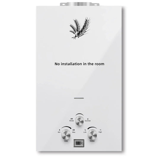 VEVOR liquefied petroleum gas water heater 6L 8L 10L 12L 16L 18L liquefied petroleum gas propane butane white water heater