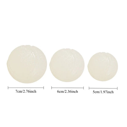 2PCS Dog Chew Toys Ball - Glow in The Dark, Durable for Teething, Pet Molar Toy To Relieve Boredom, Puppy Chew Supplies
