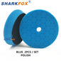 Sharkfox Polishing Pads 3/5/6 Inch Germany Foam Buff Sponge Pads Auto Car Buffing Pad Set for DA/RO Polisher Buffer Tools