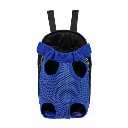 Breathable Pet Dog Cat Chest Carrier Backpack Hands-free Outdoor Travel Bag for Small Pets