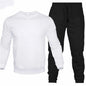 Men's Two-Piece Set O-Neck 2 Pieces Sets Tracksuit Hooded Sweatshirt +Drawstring Pants Male Sport Hoodies Running Sportswear