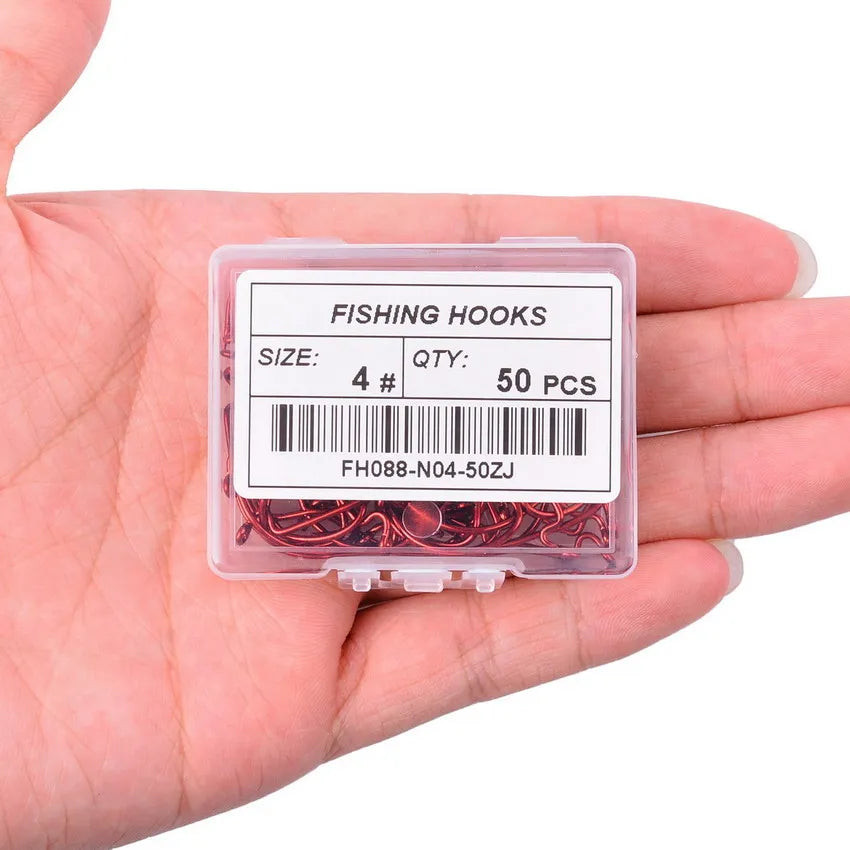 10pcs/ Box Fishing hook Offset 8# - 5/0# crank hook for soft worm bait fishhook crankbait fishing tackle accessories pesca hooks