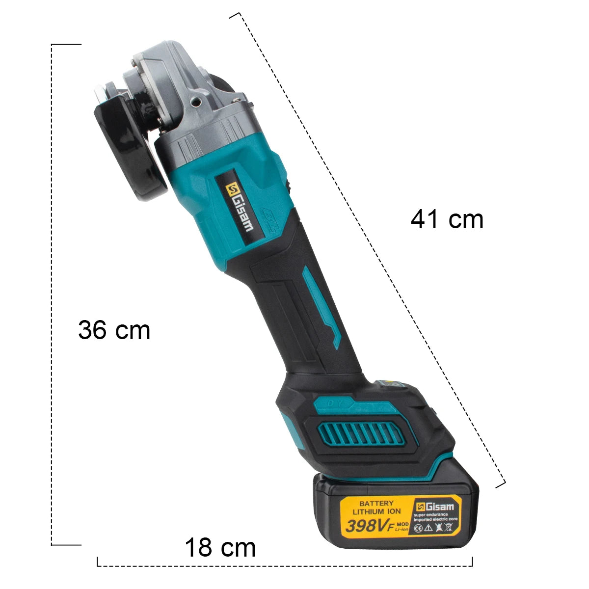 125mm 7 Gears Brushless Angle Grinder Polishing Cutting Machine Electric Angle Grinder Power Tool for Makita 18V Battery Pins