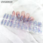 16/18/20Tips Semi-Cured Gel Nail Strips Adhesive Full Cover Stickers for Nails UV Lamp Need Press On Nails Fashion Manicure