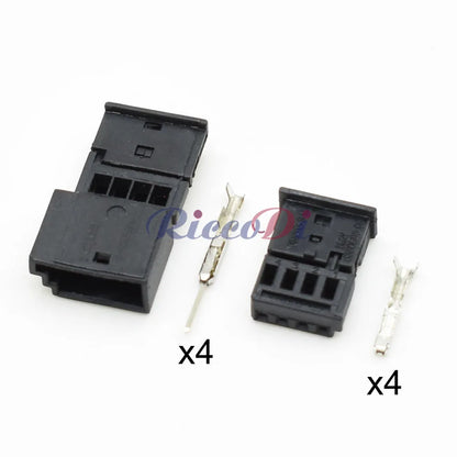 1 Set 4 Pin Automotive Connector Car Ambient Light Door Light Wire Harness Plug 968813-9 838069609 0-1452576-1 968813-1