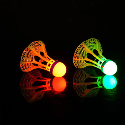 Luminous Windproof Luminous Badminton Ball, Super Durable And Unbreakable, Outdoor Fluorescent Bright Nylon Ball With Light