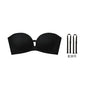 Front Closure Strapless Bras For Women Seamless Push Up Brassiere Thick Soft Underwear Solid Color Adjustable Invisible Lingerie