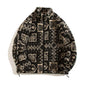 Harajuku Trendy Lambswool Jacket Men 2026 Autumn Winter Vintage Warm Fleece Coats Couple Zipper Loose Hip Hop Hipster Streetwear