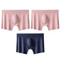 3Pcs/Lot Men's Summer Ultra-thin Boxers Briefs Ice Silk Seamless Underwear Sexy Lingerie Underpants Shorts Breathable Panties
