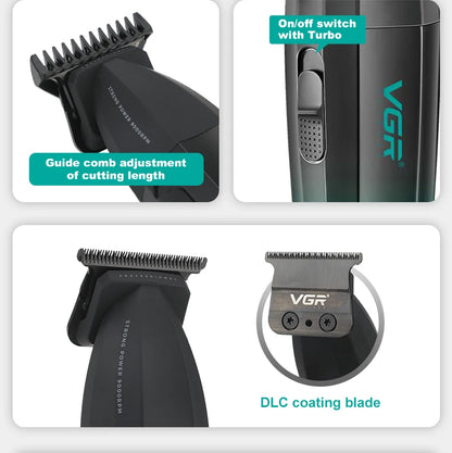 VGR Hair Clipper Cordless Hair Trimmer Professional Hair Cutting Machine Electric 9000 Rpm Haircut Clipper for Men V-003 V-906
