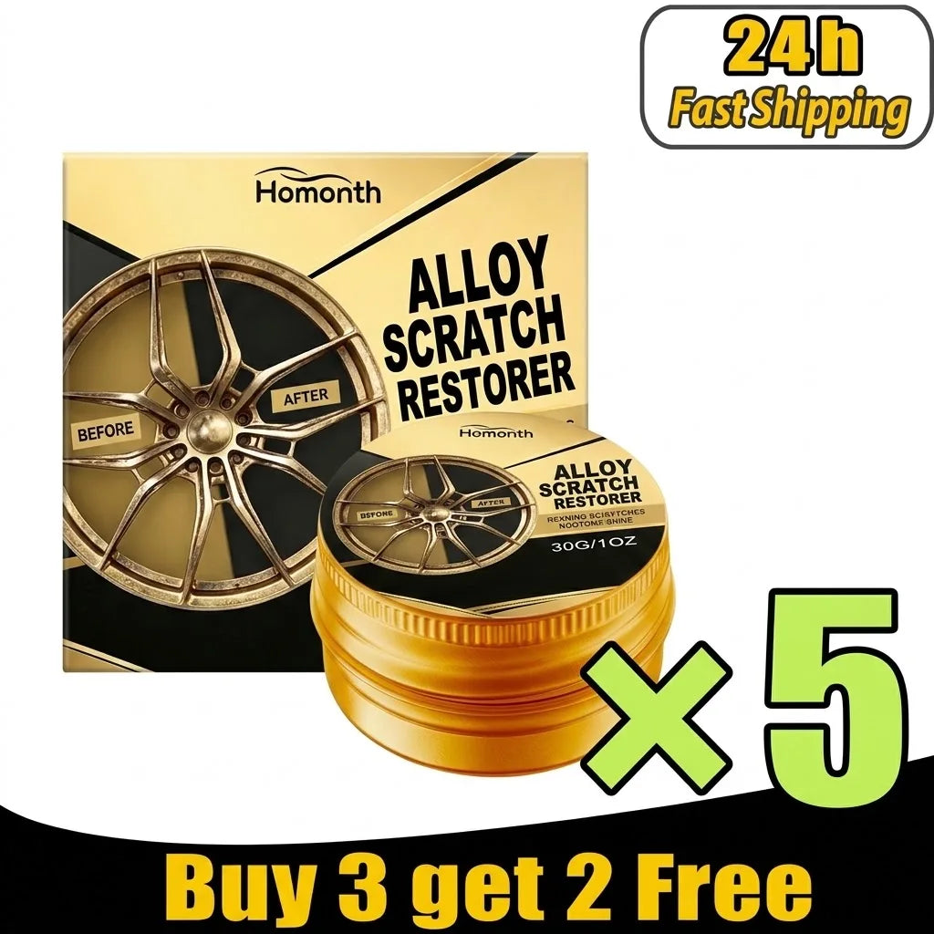 Car Wheel Rim Scratch Repair Paste Aluminum Alloy Hub Surface Restorer Auto Wheel Refinish Touch‑Up Fill Repair Dope