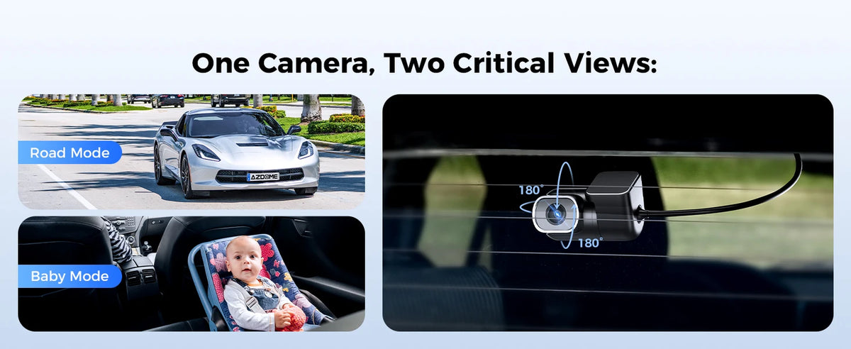 AZDOME Dash Cam M660 2.5K+3*1080P 4CH Car DVR GPS 5G Wifi Free 64GB Card Voice Control 24H Parking Monitor Super Night Visio