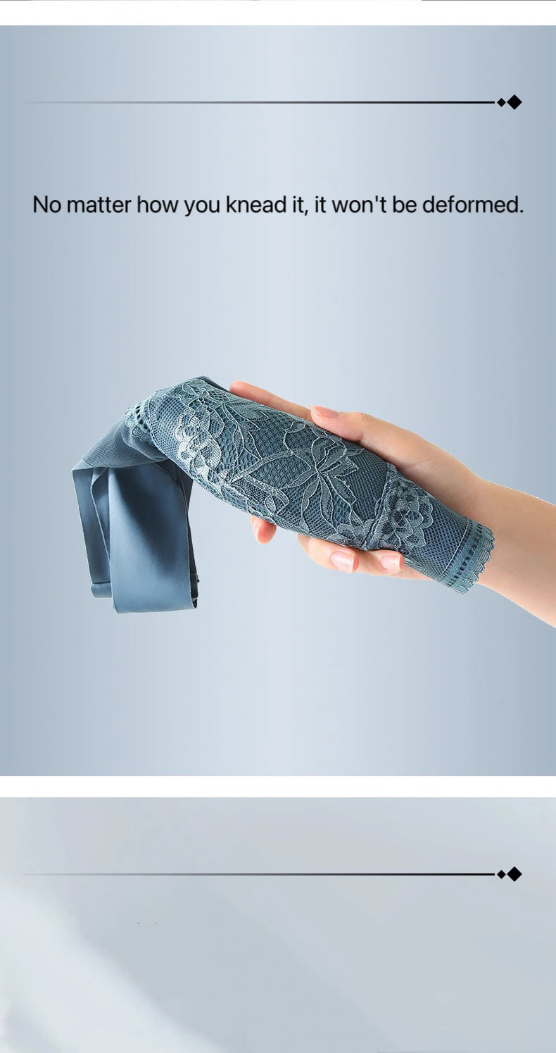 1pcs Women Lace Plus Size Bra Basic Anti Sagging Thin Vest With Padded Female Brassier Lady Ice Silk Seamless Comfort Breath Bra