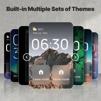 MOES Tuya WiFi 3.5-inch Smart Center Control Touch Panel Central Screen Bluetooth Sigmesh Hub Built-in 3 Relays Physical Buttons
