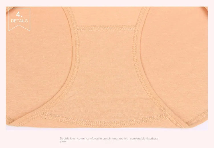 4Pcs Cotton Panties Women High Waist Underwear Body Slim Abdominal Shapers Plus Size Panties Briefs Girls Sexy Lingeries Female