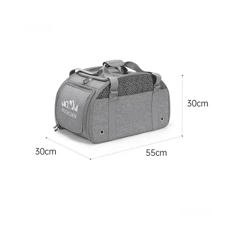 Lightweight and Foldable  Stroller Pet Bag Dog Stroller Dog Scooter Dog Trolley with Storage Basket Stroller for Animals