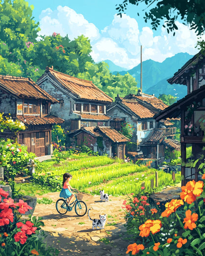 RUOPOTY Frame Painting By Numbers For Adults Landscape Diy Gift Wall Art Picture On Numbers For Home Decors Artwork