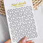 3D Metal Silver Flame Nails Stickers Gold Bronzing Stripe Lines Sliders Design Manicure French Nail Art Decoration Decal #Y2K