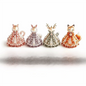 3D Design Beaded Dress Kit Tiny Beads Dress Shape Bead Weaving Kit Creative Craft Cute Design DIY Bead Craft Kit Gift Giving