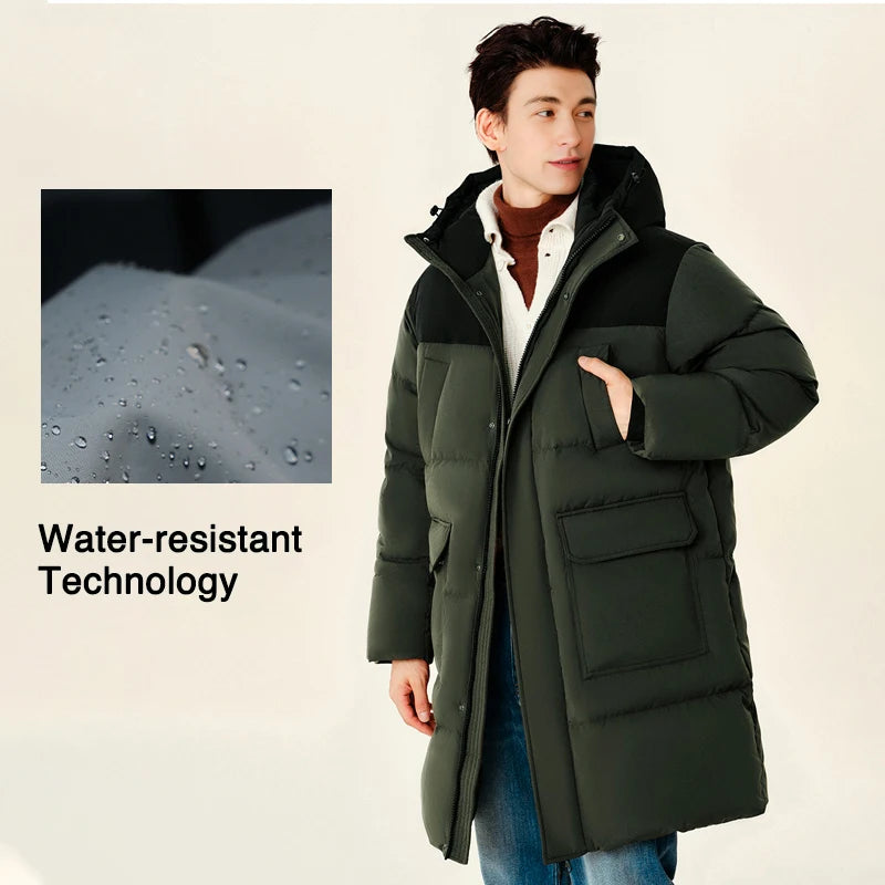 Semir Down Jacket Men 2026 New Waterproof Thick Outerwear Long Length Winter Clothing Couple
