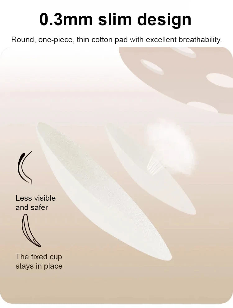 Women's Large Breasts Underwear Wide Shoulder Invisible Corset Antibump Thin Underwear with Bra Pads