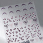 5D Pink White Black Bowknot Ribbon Pearl Sweet Bow Nail Sticker Adhesive Nail Art Decoration Parts Stickers Manicure Decals