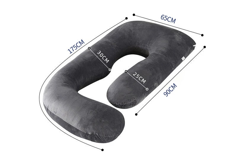 PANGDUBE G Shaped Pregnancy Pillow Waist Support for Pregnant Women Maternity Breastfeeding Cushion Cotton 3KG Body Pillow