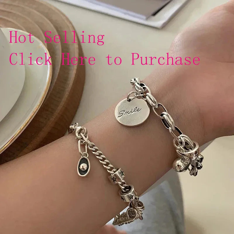 VENTFILLE 925 Sterling Silver Butterfly Bracelet for Girl Bead String Design Insect Fashion Versatile Jewelry Gift Dropshipping