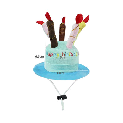 Pet Dog Hat for Birthday Party Adjustable Dog Hats Cats Dog Costumes Puppy Grooming Dress Up Hat Pet Supplies