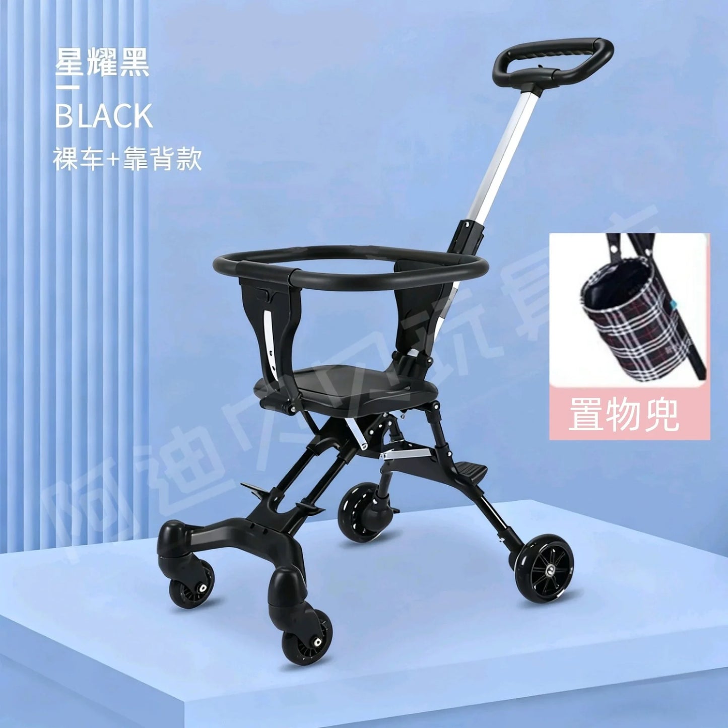 Easy Assembly DIY Pet Stroller Portable Foldable Cart Breathable Travel Carrier for Small Breed Dogs Cats Outdoor Walking