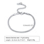 Women Chain Bracelet Silver Color, Stainless Steel Link Stackable Bracelets, Layered Waterproof Gifts