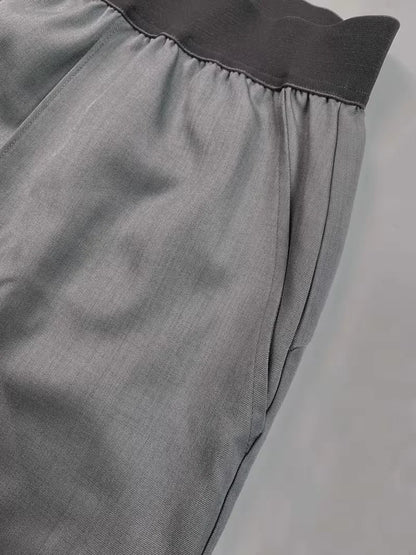 Men's Wide Leg Pants Casual Loose Fit Streetwear Trousers Fashion Hip Hop High Street Man Jogger Pant Solid Color Suit Pants