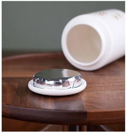 Ceramic Can urns for puppy ashes Sealed and moisture-proof pet souvenir animal funeral urn portable pet memorials and gifts