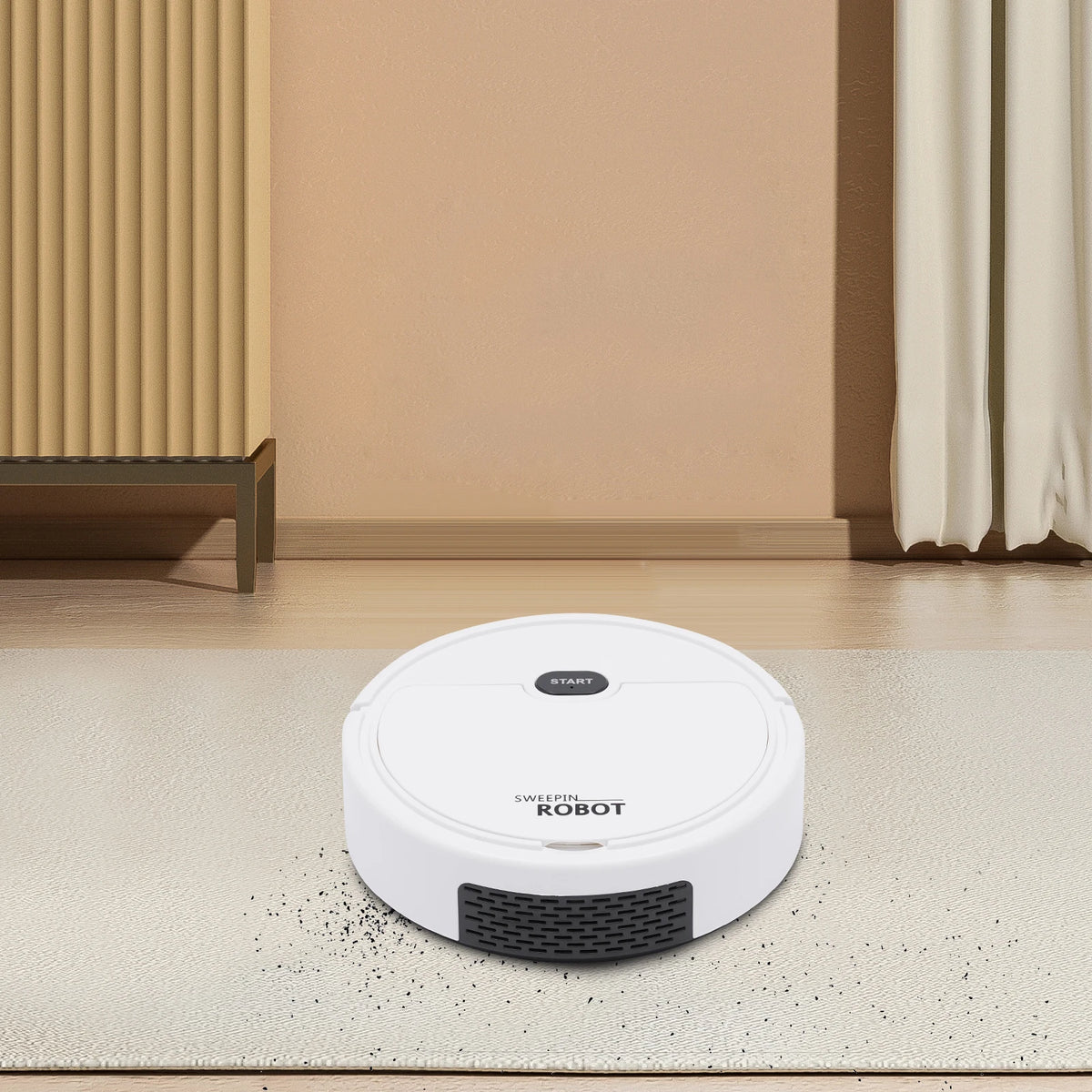 Robot Vacuum w/ Automatic Direction Change, 3-in-1 Fully Automatic Sweeping Robot Suction And Sweeping Mop Household