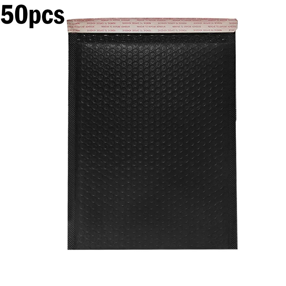 50-10PCS Black/Pink/White Bubble Mailers Delivery Package Packaging Small Business Supplies Bubble Envelopes Packing Bag Mailer