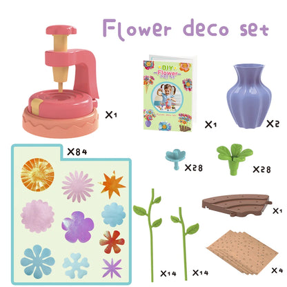 DIY Flower Bouquet Kit Educational Crafts Set for Kids,DIY Flower Arrangement Children's Toy Make Own Gift for Birthday Holiday