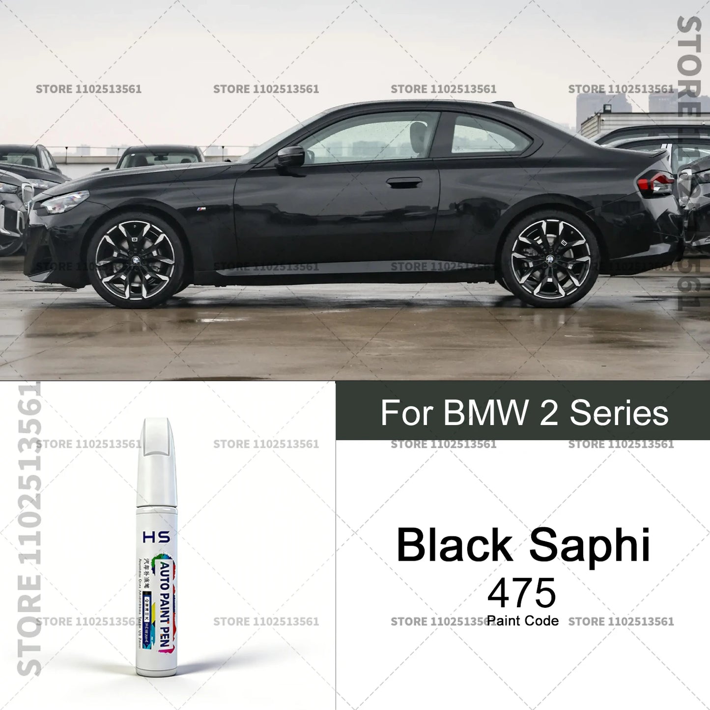 Car Paint Repair Pen Touch Up Scratch Remover DIY Auto Accessories Alpine White 300 Black Blue Gray For 2013-2025 BMW 2 Series