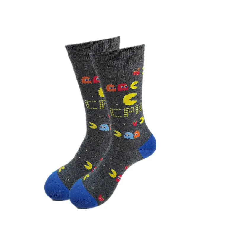 Spring and Autumn Men's and Women's Socks Cartoon Cartoon Fashion Funny High Quality Tube  Movie Character  Socks for Men