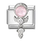 Zircon Pearl Heart Bow Candy Flower Butterfly Italian Charm Links Fit 9mm Stainless Steel Bracelet Personalized DIY Making Gifts