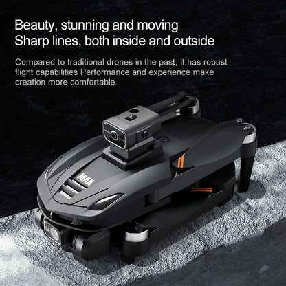 V168 MAX GPS Drone Professional 4K Dual Camera Brushless Obstacle Avoidance Security Drones with Large Screen Control Quadcopter