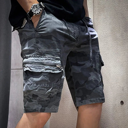 New Summer Men Cotton Cargo Camouflage Shorts Men Clothing Casual Breeche Bermuda Beach Jogger Shorts Male Hot Dropshipping
