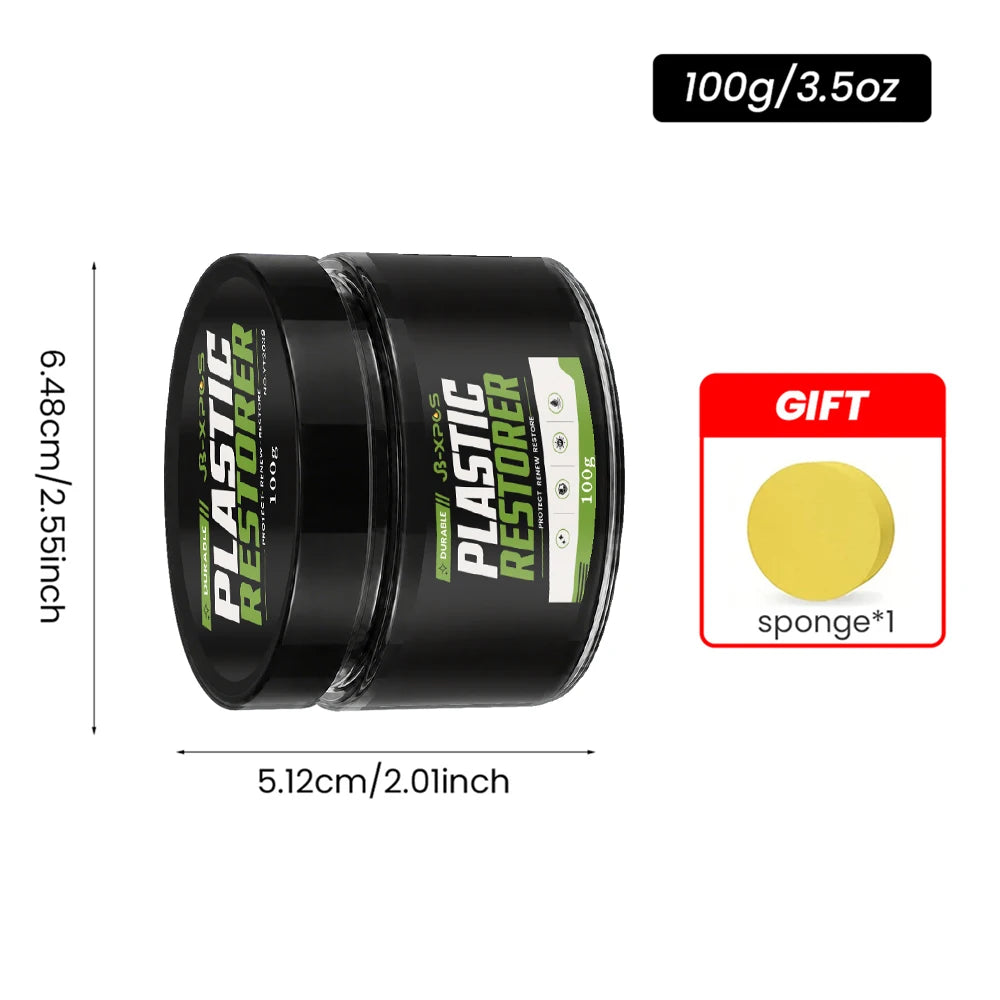Car Plastic Restorer Paste More Gloss Car Cleaning Products Plastic Restore Auto Polish Repair Coating Renovator YT2038