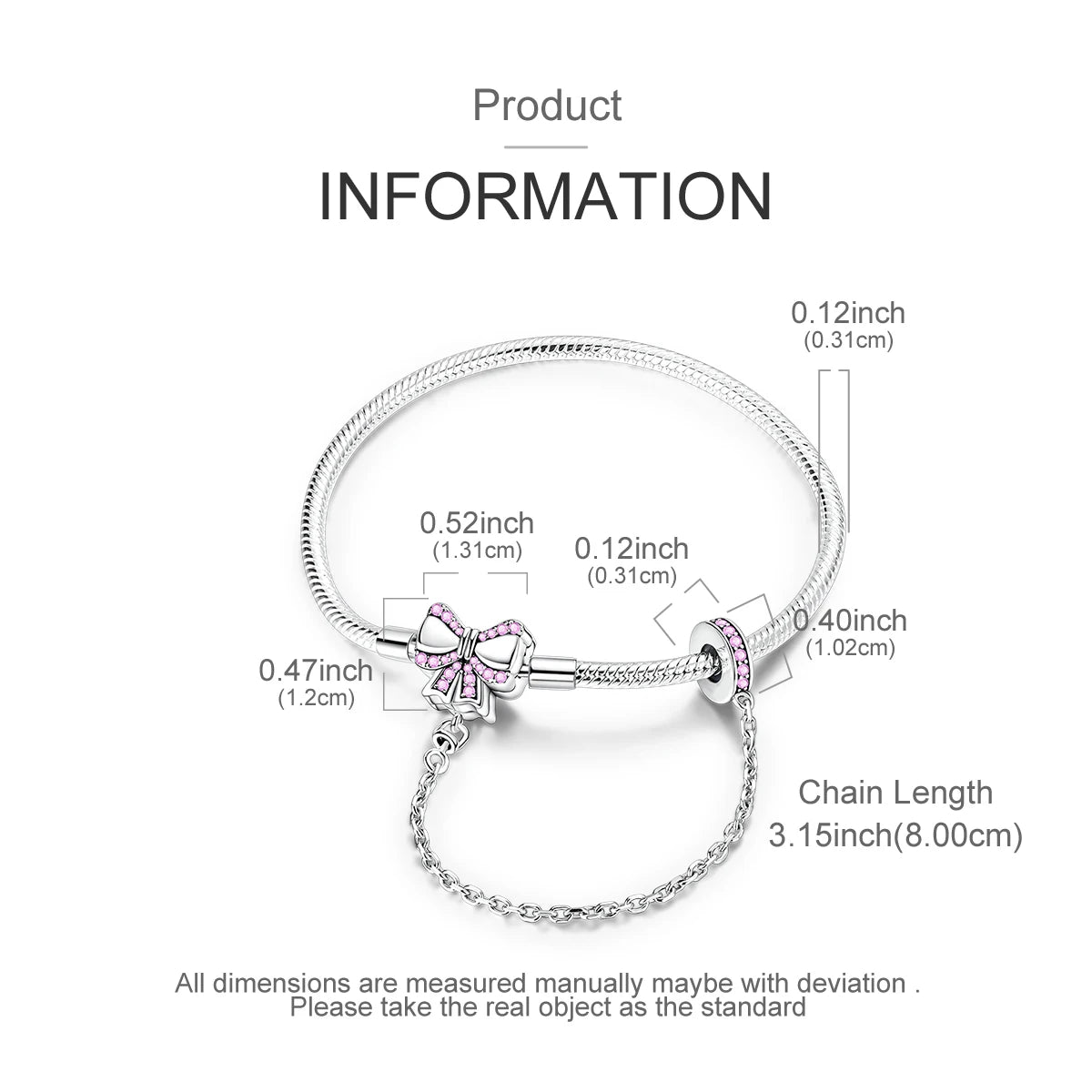 New Charm Bracelet 925 Silver Heart Shape Holy Mother Snake Chain Clasp Bracelet Fit Original Bead DIY Fashion Jewelry
