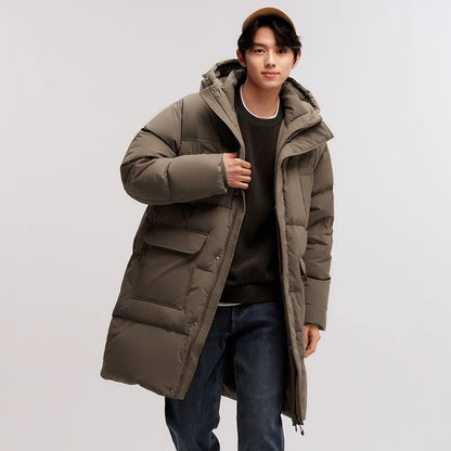 Semir Down Jacket Men 2026 New Waterproof Thick Outerwear Long Length Winter Clothing Couple