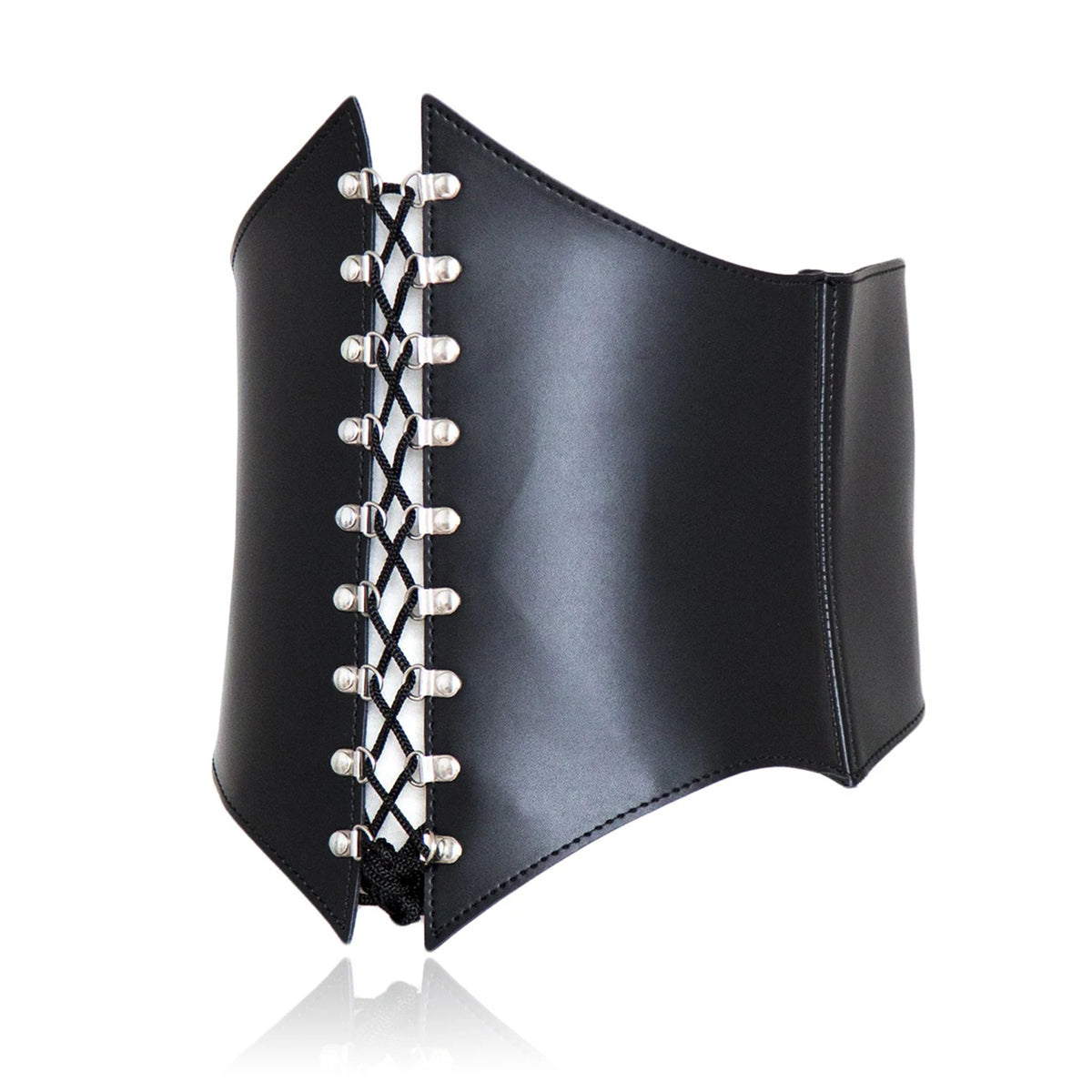 SM Slave Restraint Woman Waist Belt Couple BDSM Lace-up Waspie Corset Belts for Women Elastic Waist Belt Tied Retro Wide Belt
